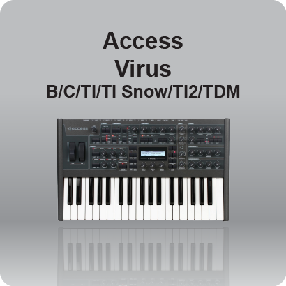 Soundware programs created for Access Virus B/C/TI/TI Snow/TI2/TDM synthesizers.