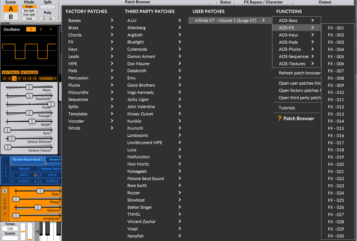AOS-Patches (Surge XT)